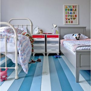 Photos of floors - striped floor childrens-room - mylusciouslife.jpg